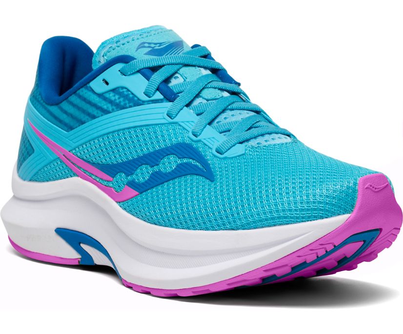 Women's Saucony Axon Running Shoes Blue | Singapore 081EBCX